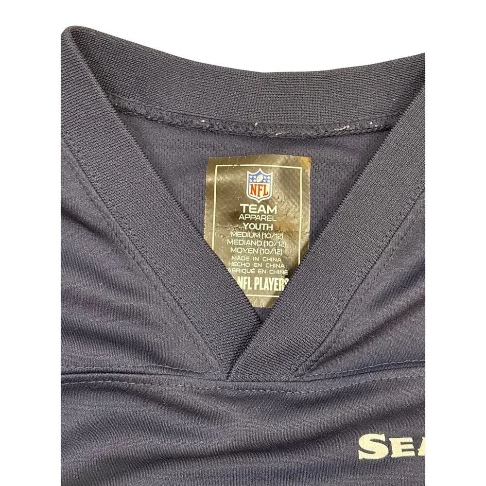 NFL team apparel Seattle Seahawks 12th fan jersey Youth Medium